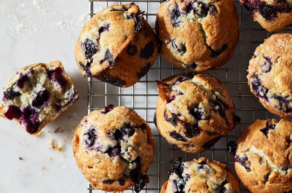 blueberry muffin by Susan Reid from the site kingarthurbaking.com